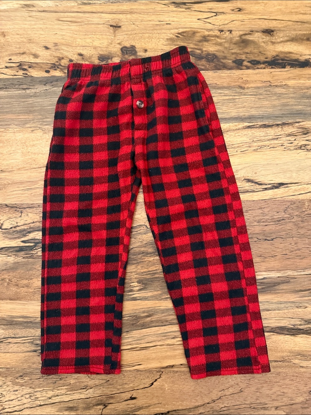 Kids Red and Black Buffalo Plaid Pajama Pants